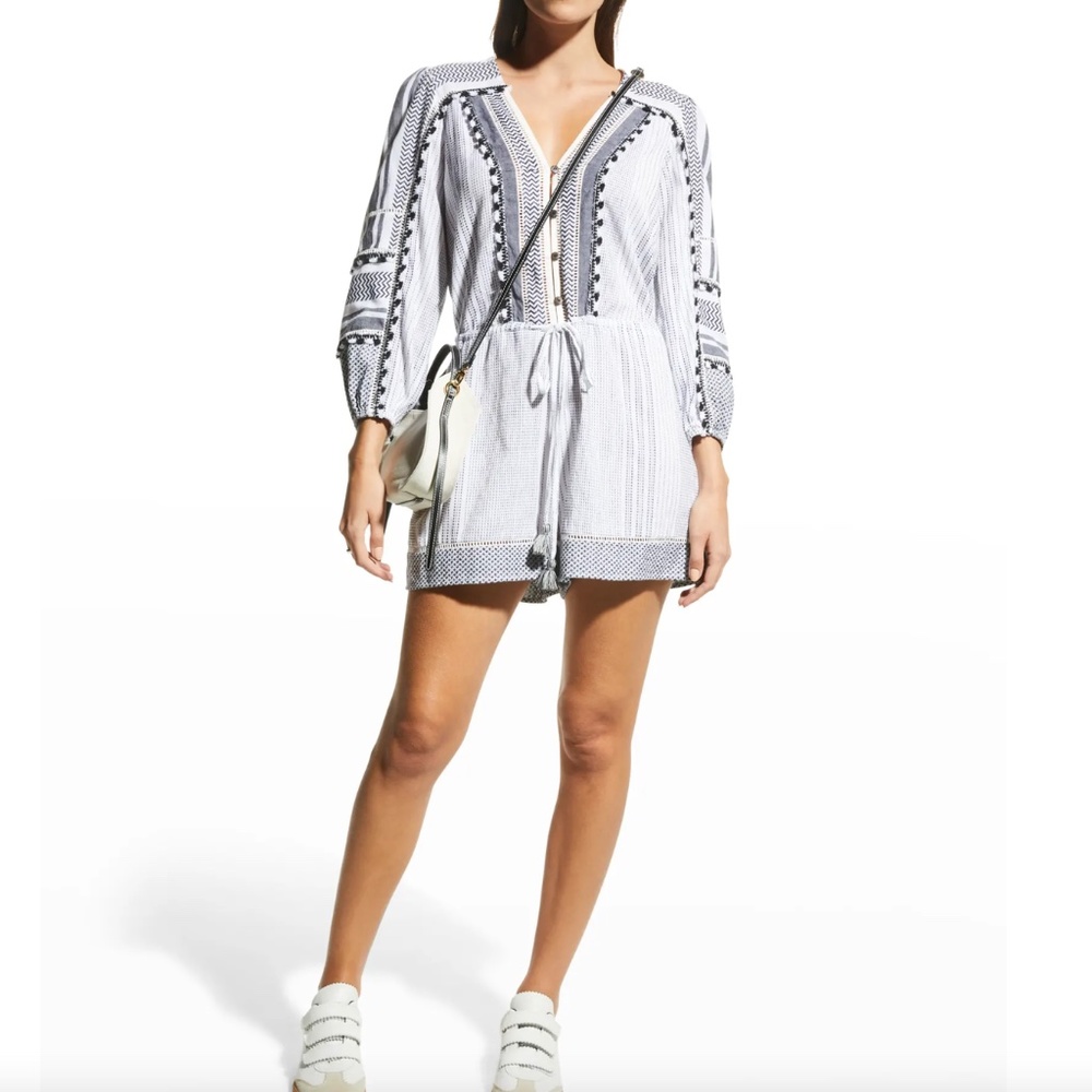 NWT $378 Veronica Beard Bayleise Long-Sleeve Romper in X-Large! - Picture 2 of 5
